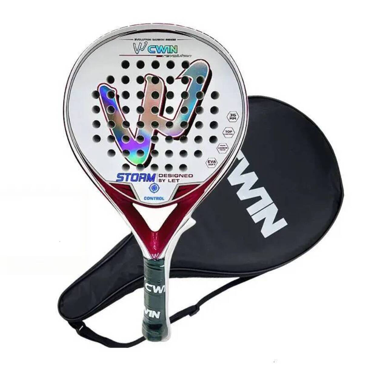 Multi-Piece Tennis Racket Matching Kits Cwin full graphite professional tournament racquets * Racket Pro Carbon Fiber Soft EVA Surface Comfort For P