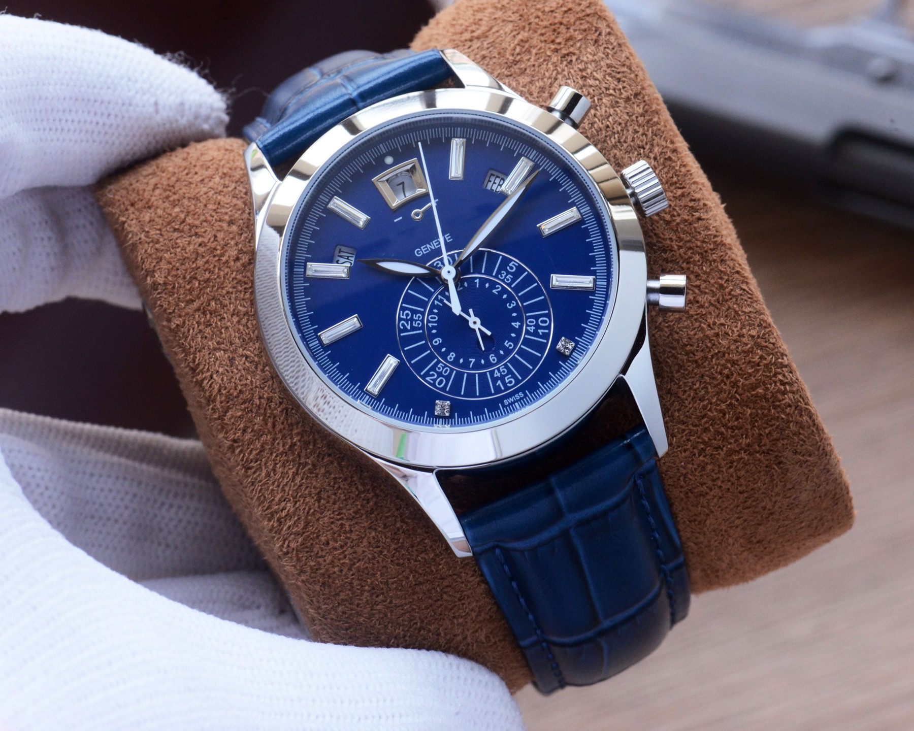 Luxury Mens PPity 5960 Automatic mechanical movement Watches 40MM Men Watch Stainless Steel Case Waterproof Fashion moon phase Montre Wristwatches #