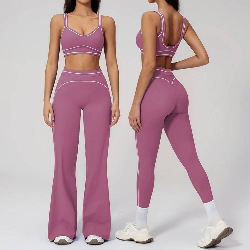 2026 Outdoor New Fitness Suit 2Pcs Yoga Set Women's Tracksuit Sports Outfits Gym Running Push Up outdoor Sportswear Legging Athletic Wear Worko