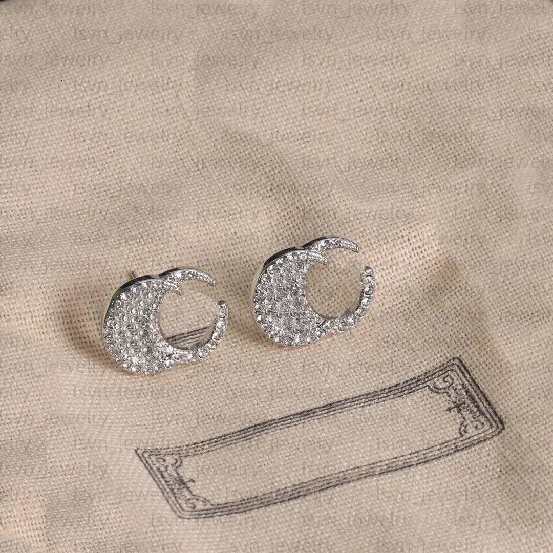 Stud Earring Designer Full Of Diamond S925 Silver Earrings Diamond push back stud Gift For Women Jewel