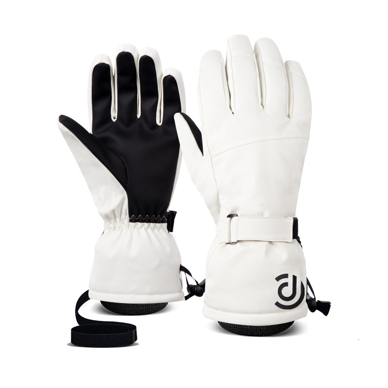 2026 Ski For Men outdoor And Women Winter White Warm Cycling Sports In Stock Amazon Touchscreen Five-Finger Outdoor Gloves Cotton Free Shipping