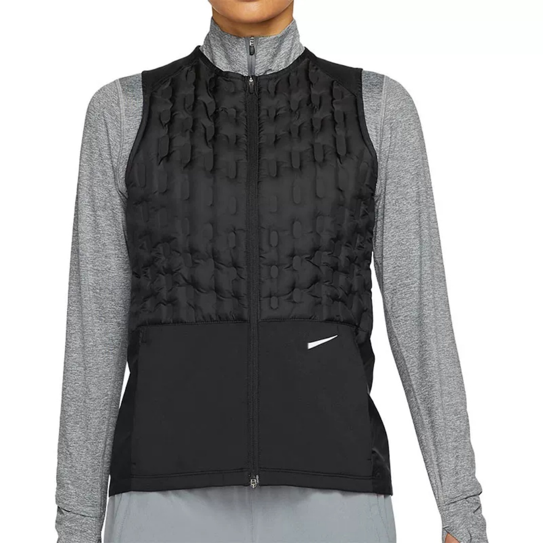 Autumn and Winter Women's Sports Lightweight Warm Down Vest Reflective Training Breathable Running Casual Vest Sleeveless Coat DD6064