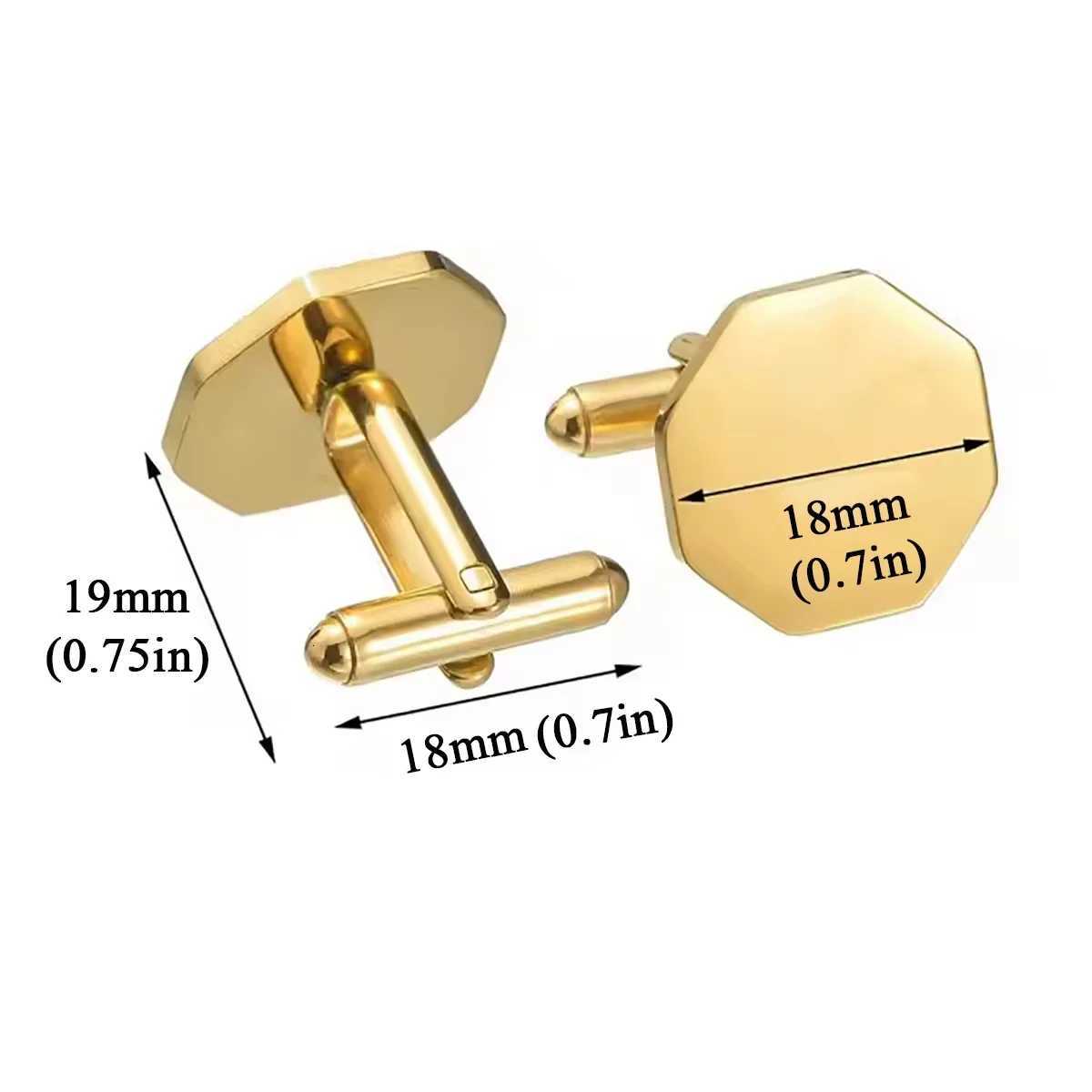Quality Cuff Links 1Pair High Stainless Steel Cufflink Fashion Jewelry for Men Business Wedding Shirt Cuff Buttons Banquet Accessories GiftW261017