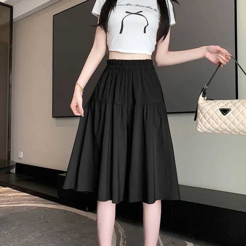 Leggings Capris Women's Women's Pants Ladies' A-line Skirts High-waisted Loose and Puffy Casual Ice Silk Wide-leg Capre Pants Comfort