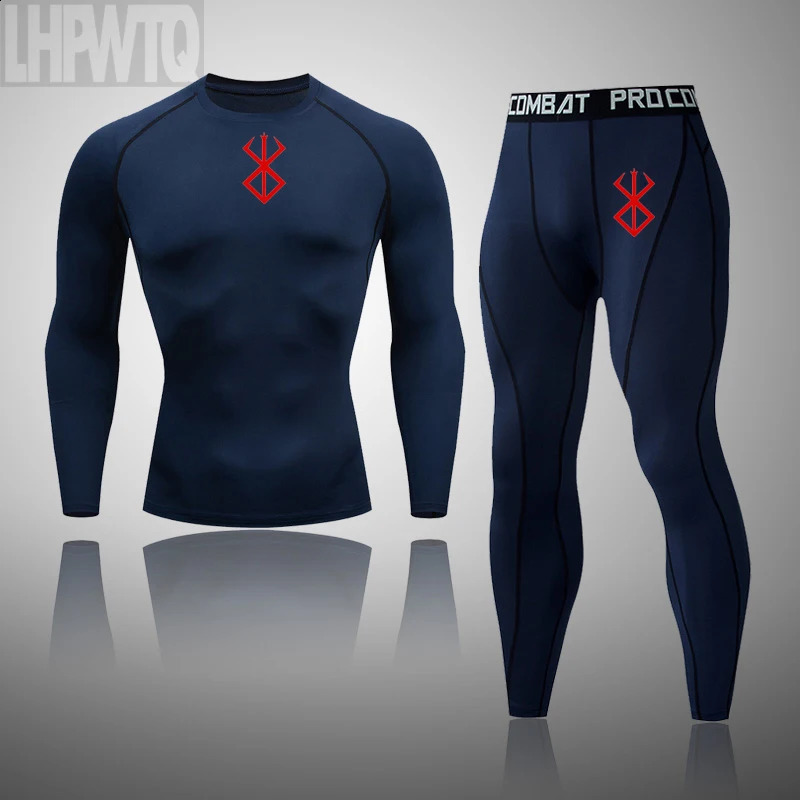 Men's Thermal Underwear Clothing Compression Set Long Sleeve Shirts Winter Warm Johns Base Layer Top Bottom 261012