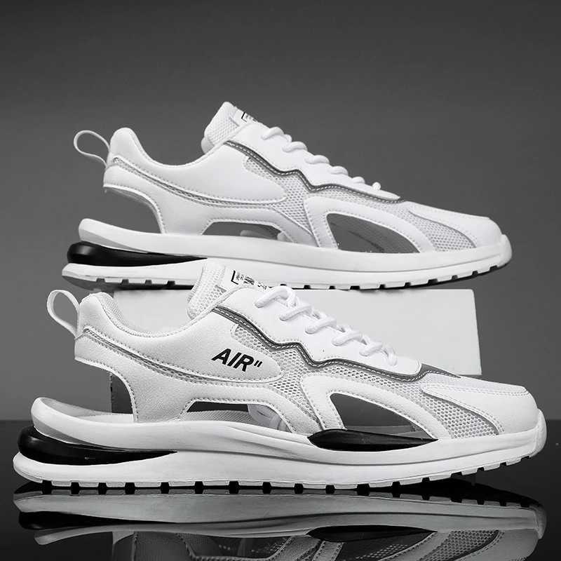 Casual Shoes Men's Breathable Sandal Mesh Air Cushion Sneakers Hollow Out Casual Sports Shoes Non Slip Outdoor Running Footwear for Summer H261