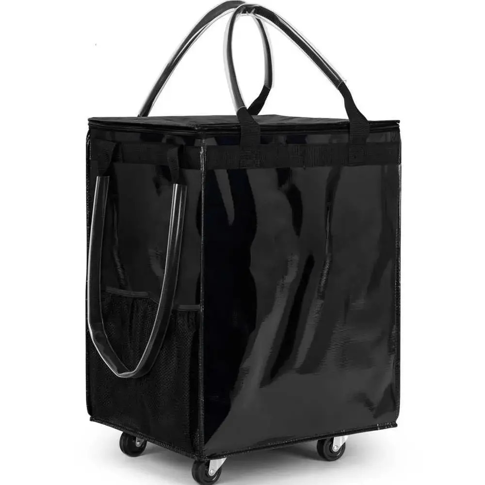 Bag Foldable Capacity 1Pcs Large Rolling Organiser Reusable Bag With accessories Wheels Zipper Shopping Luggage