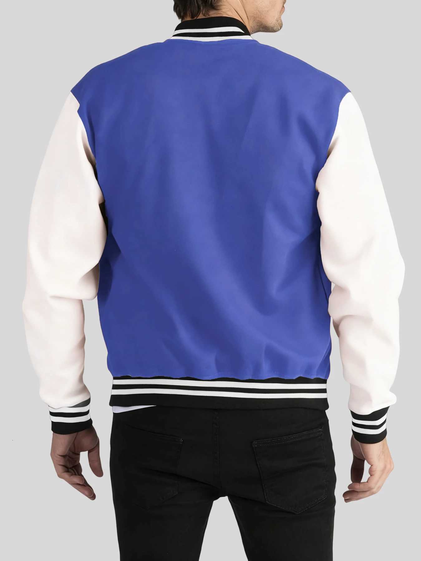 France Marseille Men's Print Jackets New Casual Jackets Men'S Loose Classic Menswear Street Fashion Coat Pocket Comfy Baseball UnisexW2610