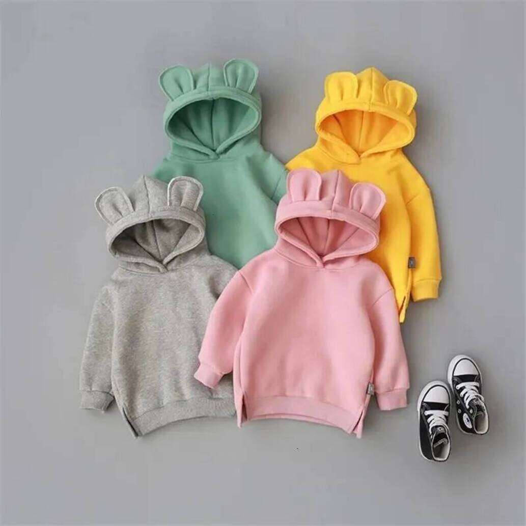 Girls Hoodie Autumn Winter Children Boys pullover Clothes Sportswear Baby Girls Casual Hooded Sweatershirts Toddler Cotton Clothing Infant Crew Neck