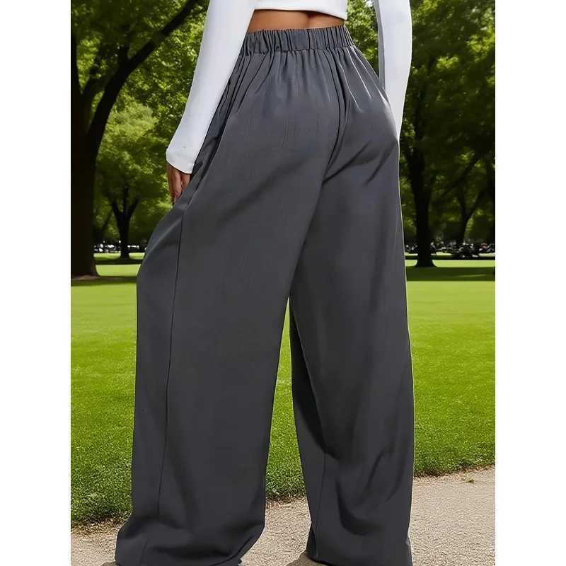 Women's Women's Pants Leggings Capris Women's Casual Elegant Summer Fashion Loose Solid Color Pants European American Style Commuter
