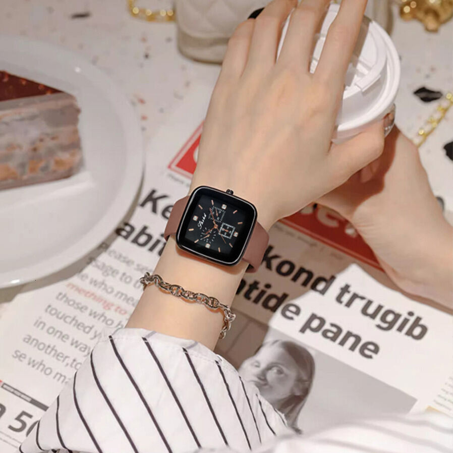 tch New Foreign Trade Silicone quartz Strap Square Unisex ladies For Men And Women Couple Quartz Watch Wholesale Small Dial ljh123