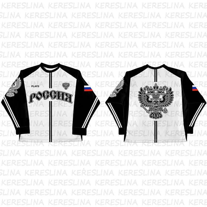 American Retro Long Sleeved Flag Double Pole T-Shirt Y2K Loose Sports High Street Round Neck Top Casual Campus Sport 261014