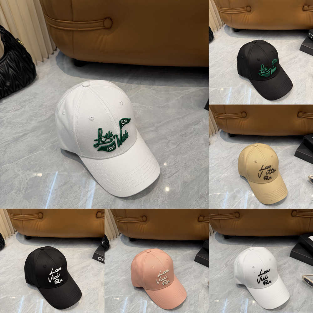 luxury designers cap golf baseball hat for men women casquette embroidered cotton adjustable casual sun hat fashion streetwear P85G