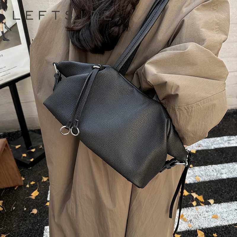 Cross Body LEFTSIDE PU Solid Color Crossbody Bag 2026 Fashion New Trend Soft Women Shoulder Bags Female Fashion Winter Handbags H261016