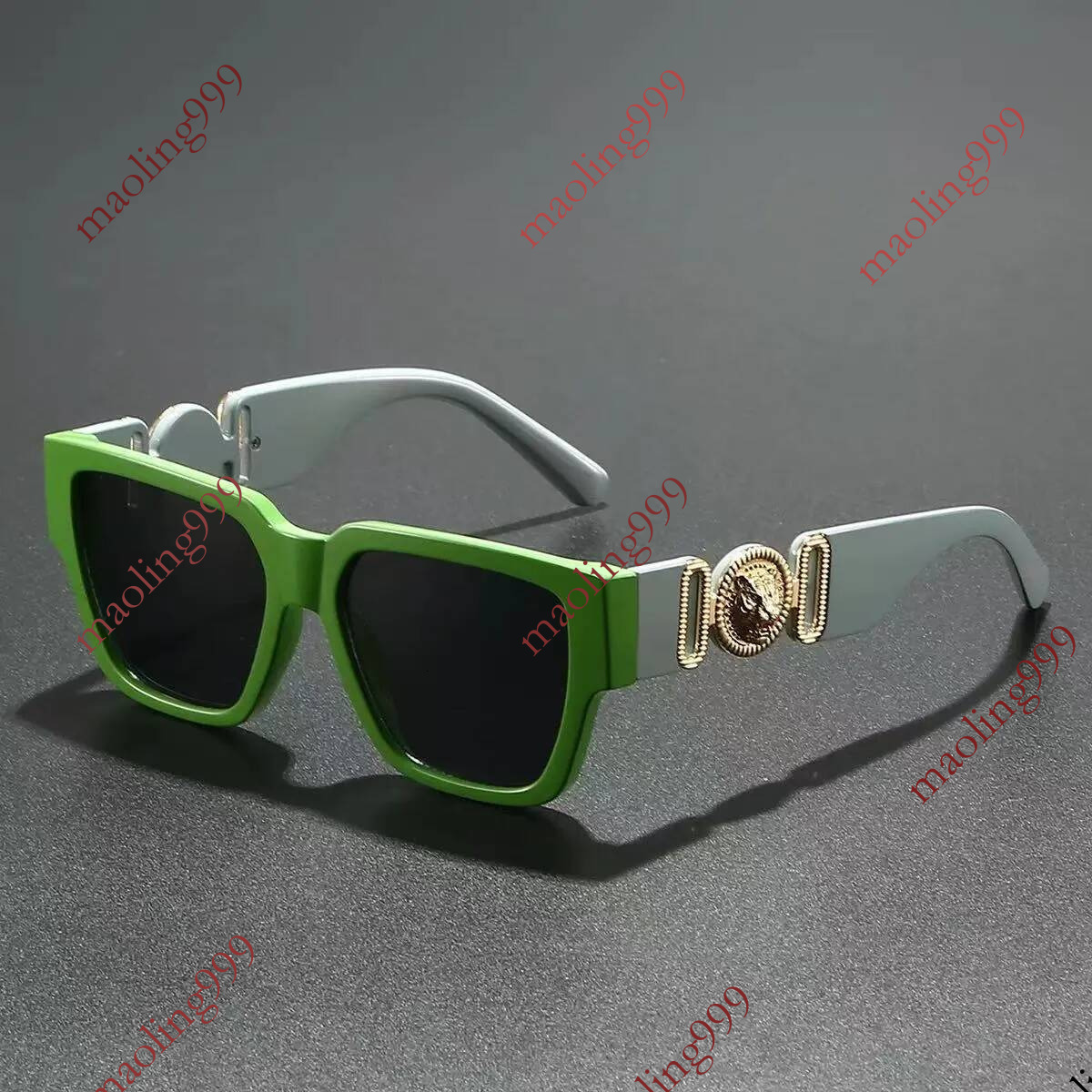 Luxury Brand Designer 2026 New Fashion Large Wide Square UV Protection Versatile Sunglasses Outdoor Eyewear for Women Decorative Frame Glasses
