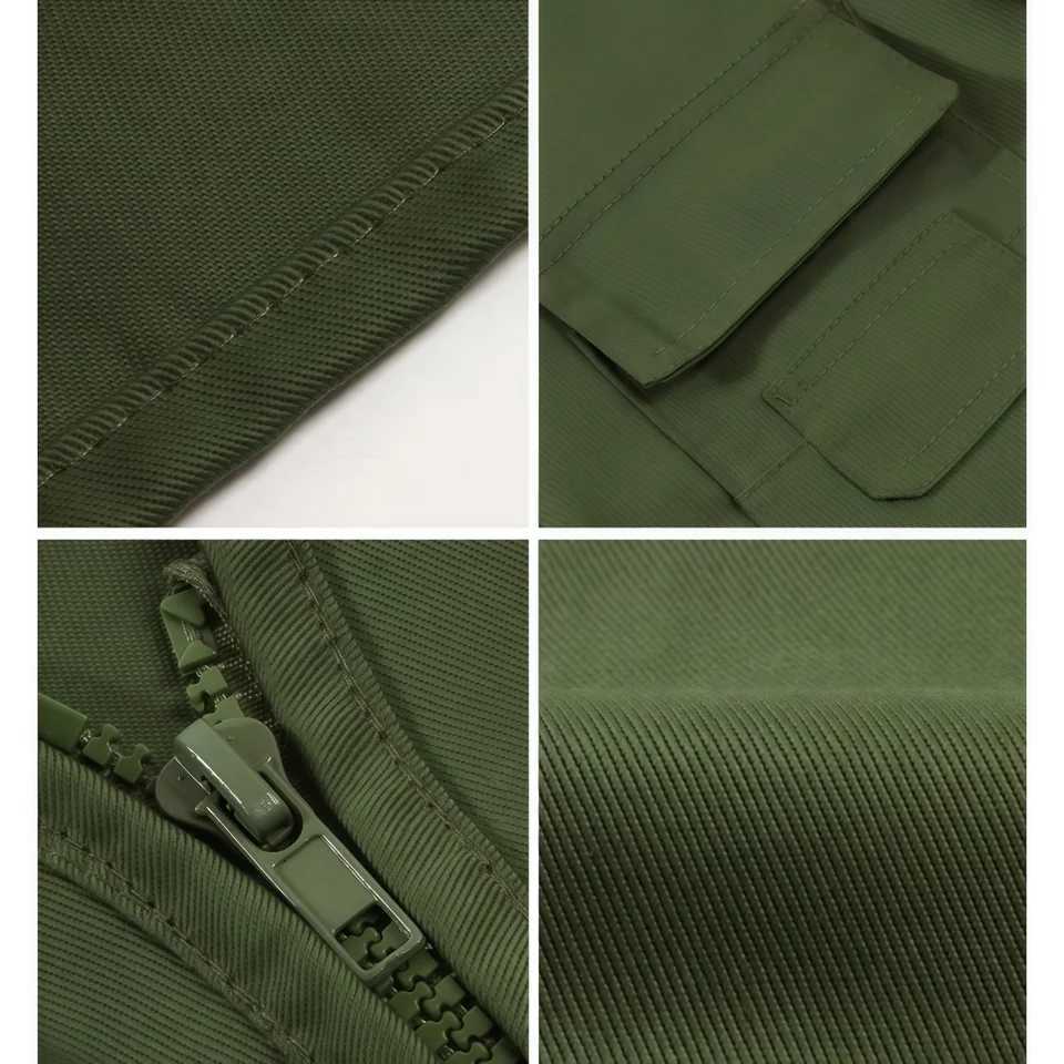 Vests 2025 Men's Solid Men's Color Breathable Fishing Photography Multi-Pocket Vest Outdoor Tactical Mountaineering Sports Sleeveless Jack