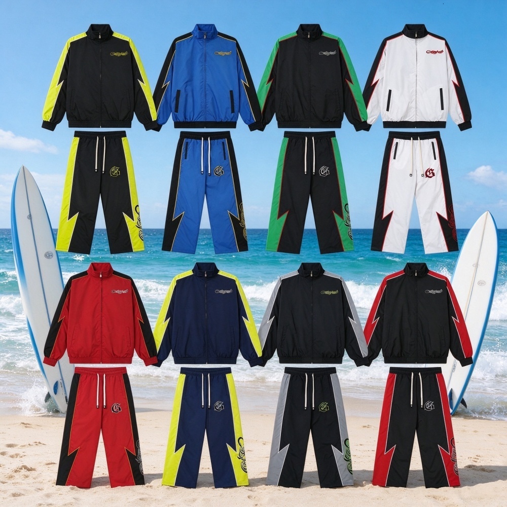 Gdspd mens tracksuit designer women longsleeve sweatshirt High quality embroidery zip up cardigan outdoor joggers sweatpants Leisure pantalon windbr