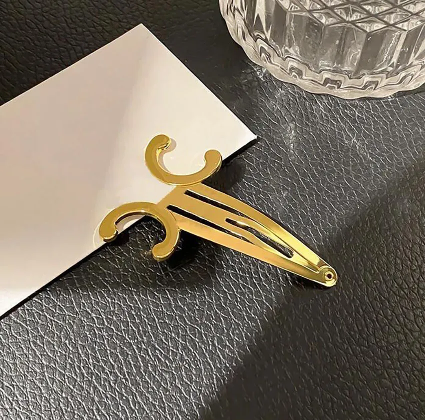 Designer Hair Clip 18K Gold Plated for women Luxury Jewelry Charm Love Gift Hairclip top Quality Metal Hairpin Women Gilr Hair Accessories Headwear