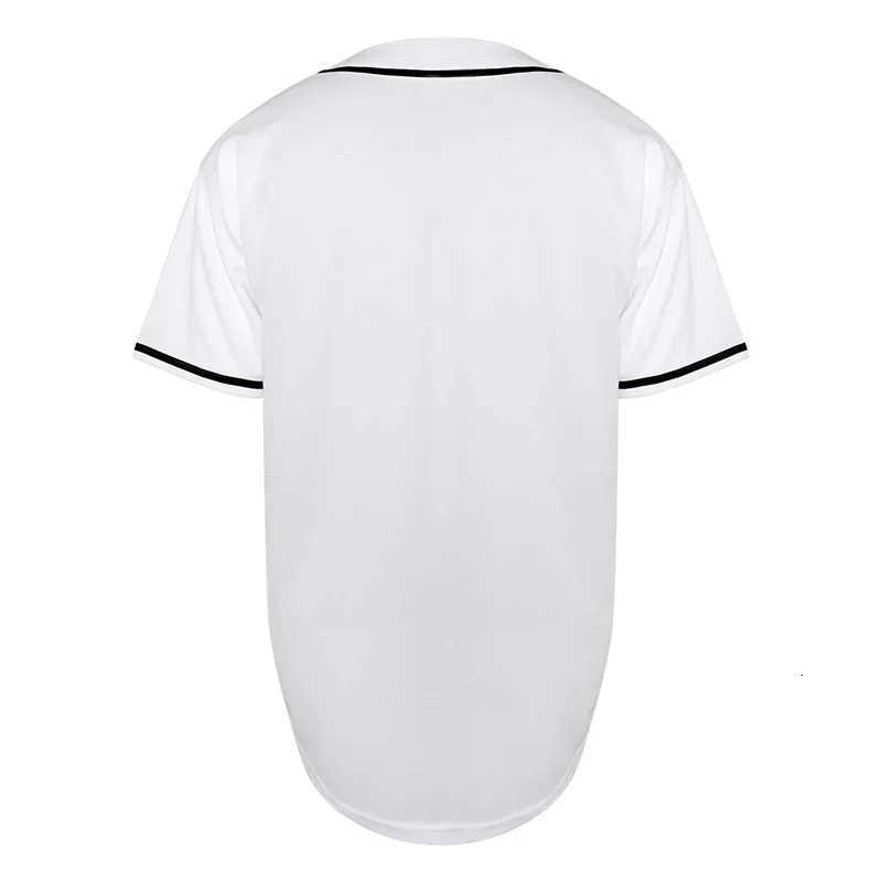 T-Shirts New 2024 Summer Men's Baseball Jersey Mens Sportswear Hip Hop Blank Loose Shirts Short Sleeve Sports Baseball Uniform For MenW261017