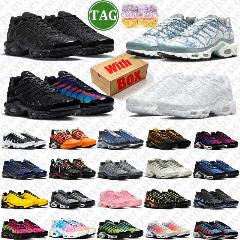 with box tn plus tnns designer running shoes men women sports sneaker athletic mens outdoor sports trainers triple black white grey size36-47