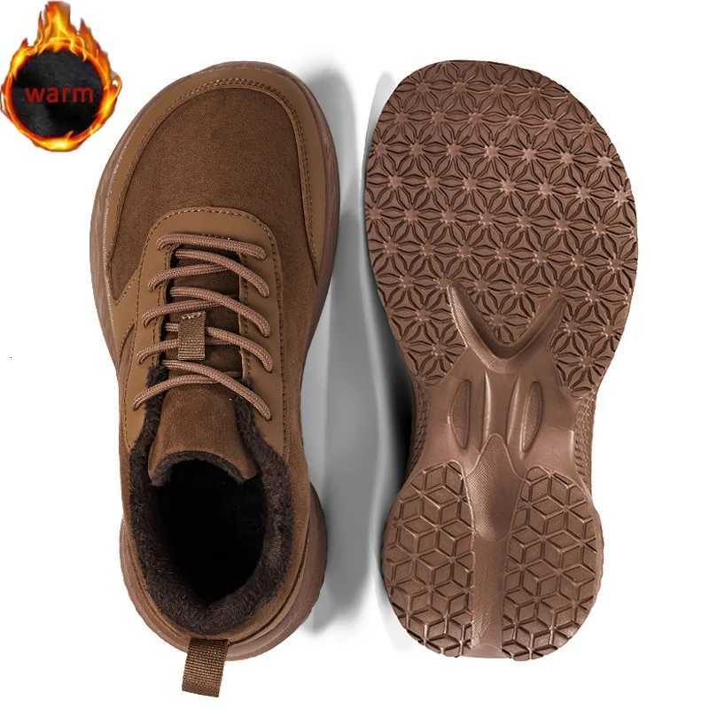 Casual Shoes Winter Wide Head Men's Sneakers Unisex Barefoot Comfortable Big Size Warm Casual Shoes Non-slip Hiking Shoes Minimalist Shoes H261