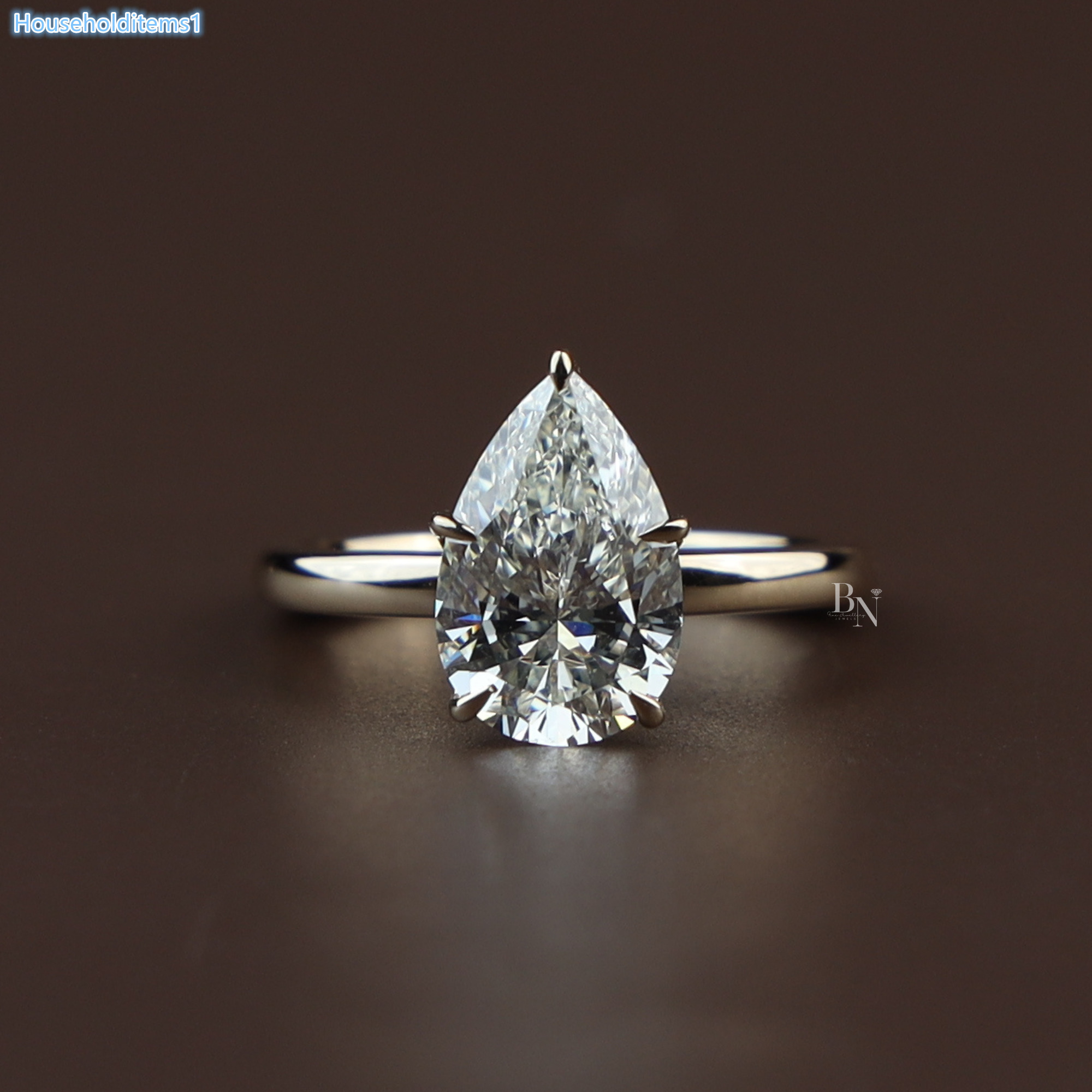 Premium Fine Bridal Jewelry Luxury Lab Grown Diamond Engagement Ring for Women in Silver 10K Gold 14K Gold 18K Gold
