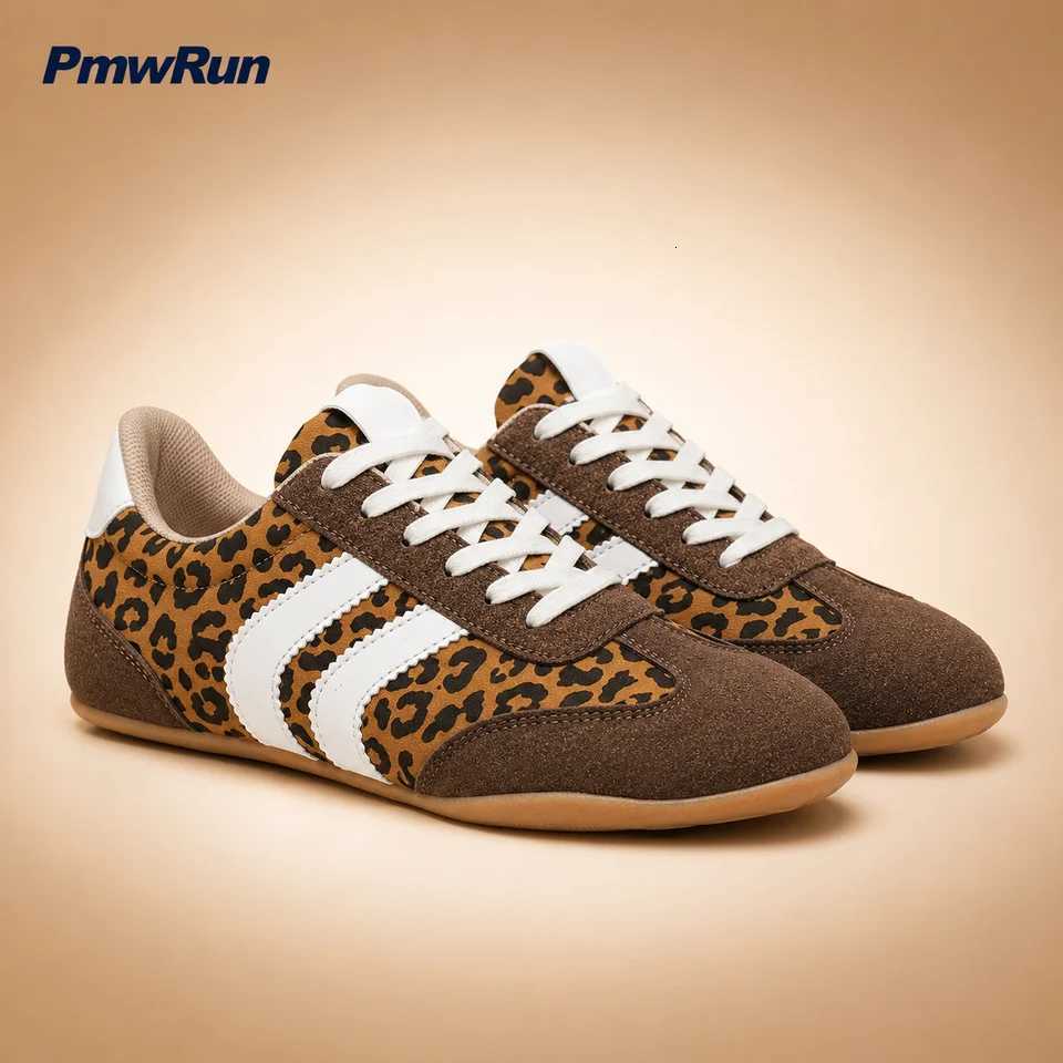 Casual Shoes Trend Fashion Women's Sneakers Leopard Printed Sport Shoes For Women Lightweight Anti-slippery College Student Running Footwear H2