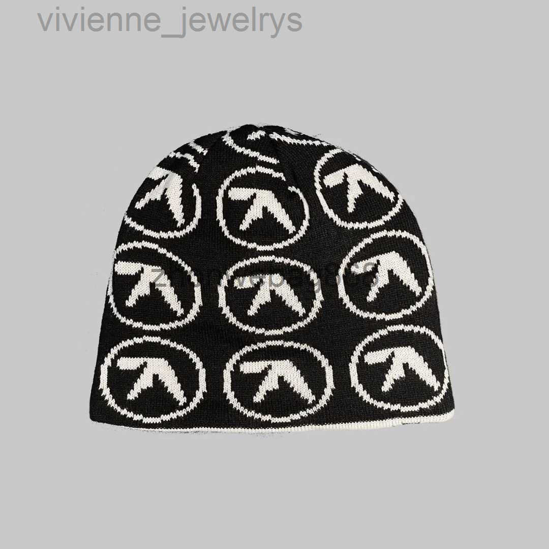 BeanieSkull Caps Knitted Hat Mens Section High Quality Bean Hat Y2k Warm and Fashionable Hundred Piece Set New Internet Celebrity Design Feeling Nic