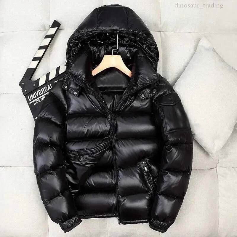 monclenessity coats Men's Parkas Men Shiny Puffer New Winter Man Hooded Casual White Duck Down Coats Quality Male Outdoor Windproof Warm Jacket