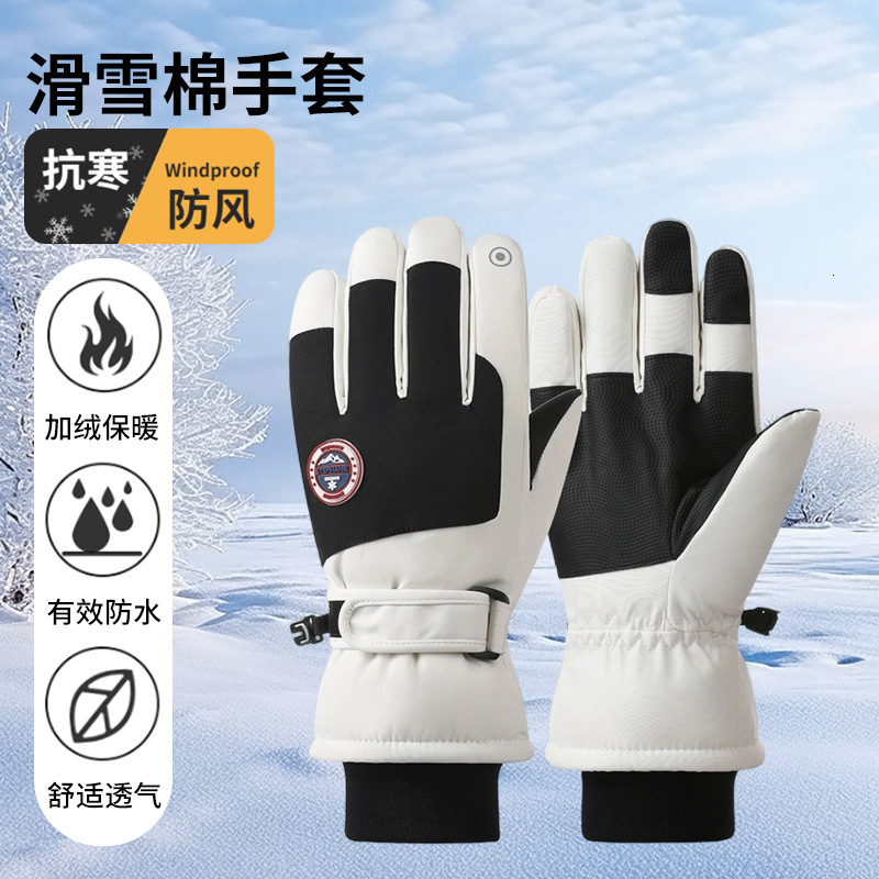 2026 Cotton outdoor Touch Screen Men Winter Warm Women Riding Thickened Fleece Windproof Outdoor Motorcycle Ski Gloves Free Shipping