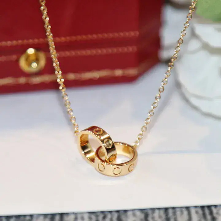 Pendant Necklace Necklace Luxury drop Designer Bicyclo Jewelry Women Diamonds Love Metal Chain Thin Letter Charm Necklaces Valentines D