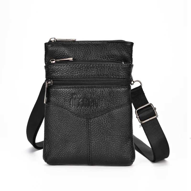 Cross Body Genuine Leather Men's Crossbody Bag High Quality Business Messenger Bag Mini Large Capacity Waist Pack H261016