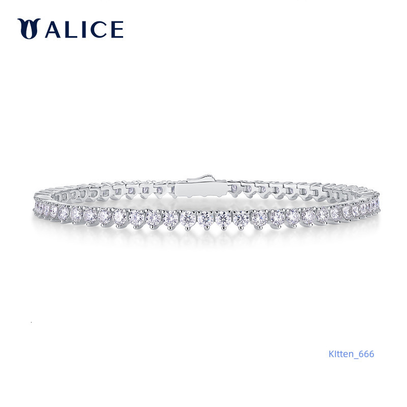 Hot Selling Fine Jewelry Bracelets S925 Sterling Silver Moissanite Trendy Tennis Bracelet Full Diamond Starry Sky Bracelet Gift
