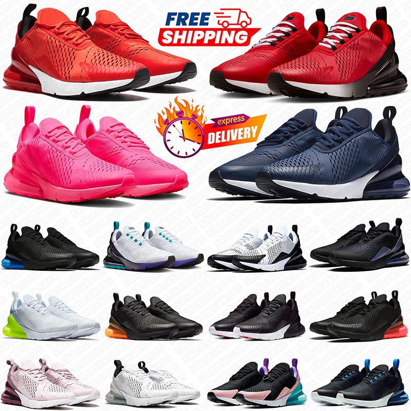 Free shipping designer sneakers Running Shoes 270 270s for men women Black Red Blue Grey classic Low Breathable fashion outdoor sports trainers snea