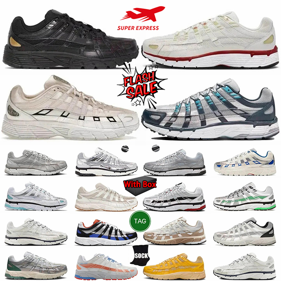 P6000 Designer Sneakers P 6000 Running Shoes Metallic Silver Shadow grey Light Army Cargo Khaki Flat Pewter Anthracite Smoke Grey Mens Womens Traine