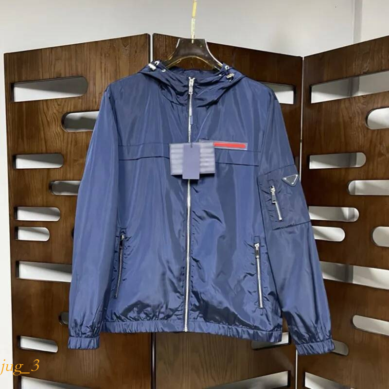 pradmen jacket Brand Triangle Logo Hoodies Simple Jacket Men Women Windbreaker Coat Spring Sports Autumn Slim Sweatshirt Fit Casual Youth Windproof