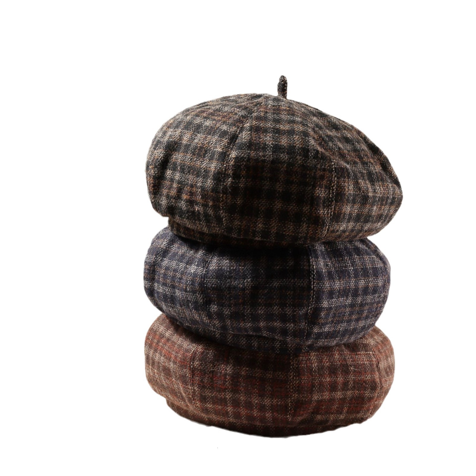 Spring and Autumn New Versatile Fashion Beret for Women Comfortable to Wear British Casual Retro Small Face Pumpkin Hat