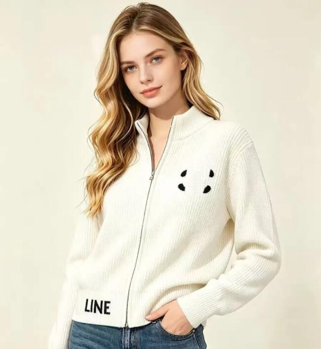 Women's sweaters cardigan Zipper designer sweater coat fashion Embroidered letter knitted Luxury top women sweater Jacket