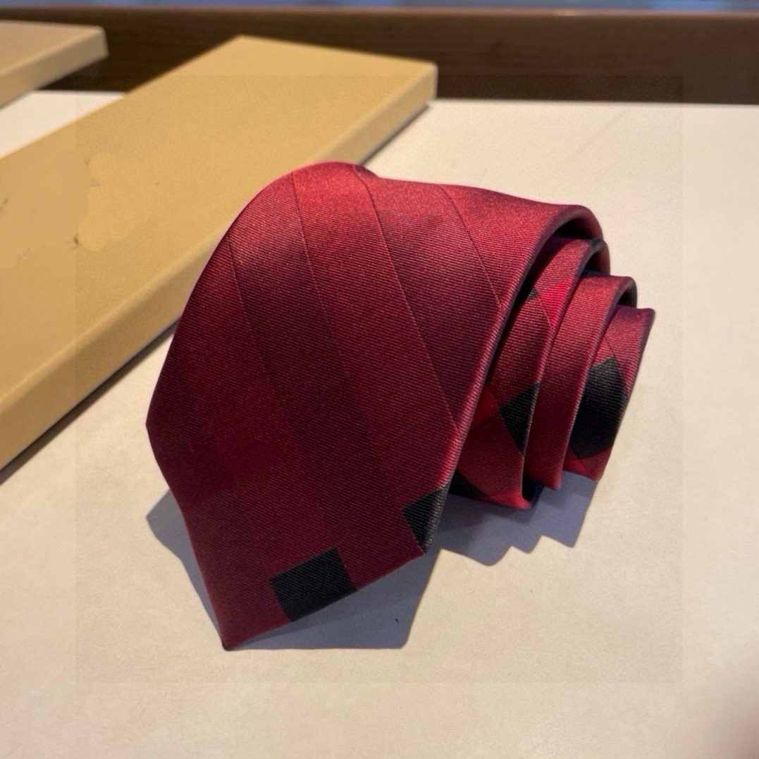 YYBB 2026 Luxury New Designer 100% Silk Tie Men's and Women's Pattern Letter L Tie Party Suitable for Wedding Business Weaving Fashion Des