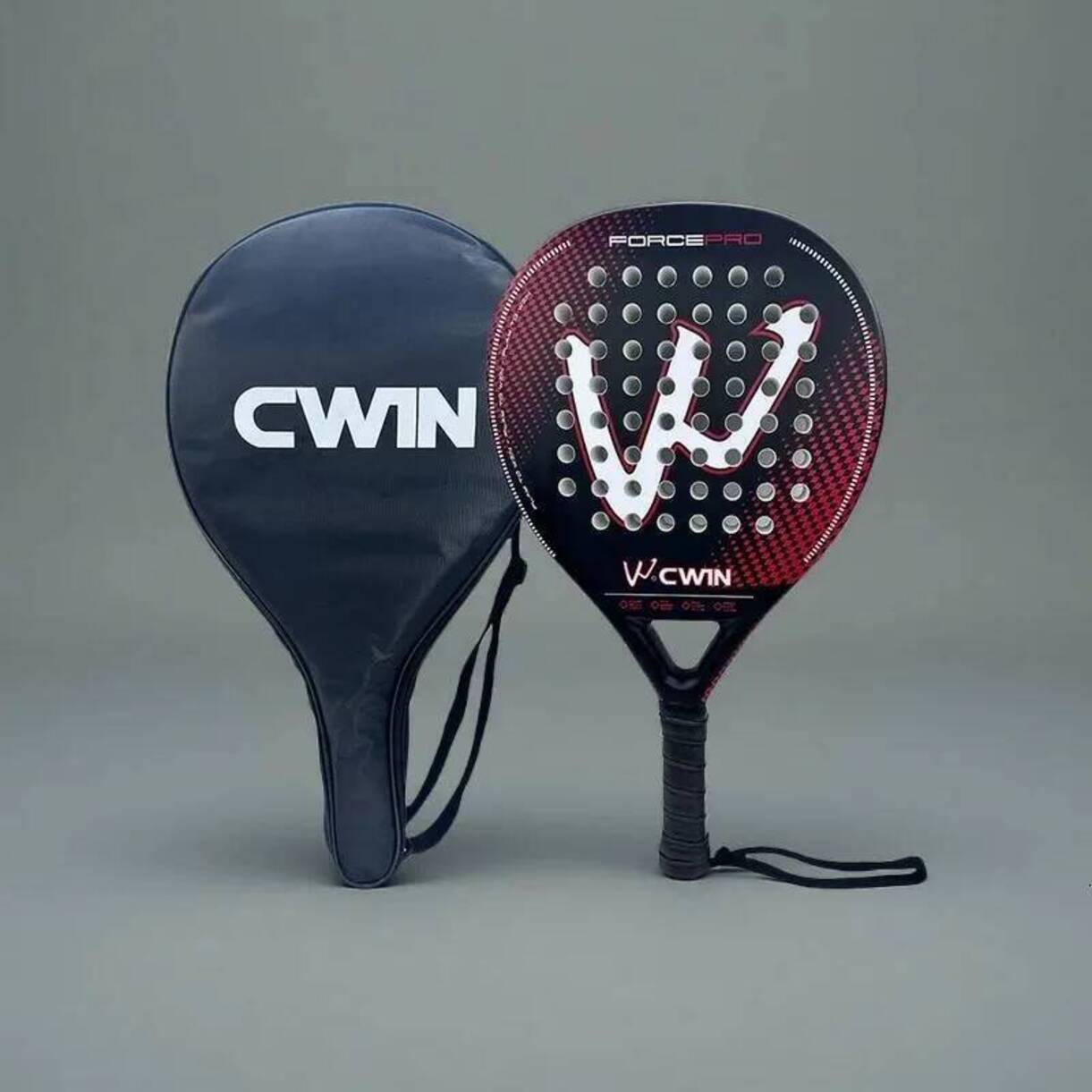 Multi-Piece Tennis Racket Matching Kits Cwin Racket Carbon Fiber Soft EVA Face For * Adult Prefessional Training Tennis Paddle Racquet With Padel Sh