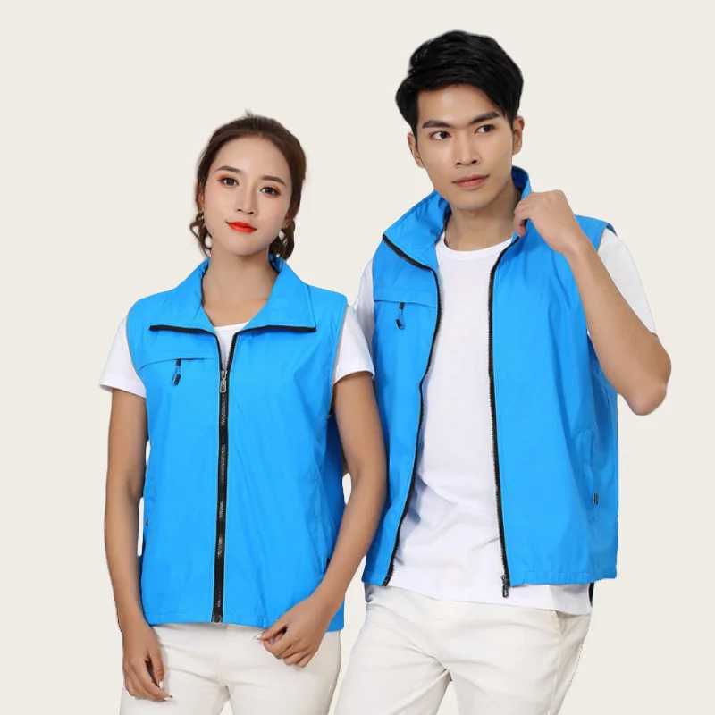 Vests Customized Summer New Men's Style Sleeveless Thin Breathable Vest Event Volunteer Vest Universal Men And Women Event Work VestW261017