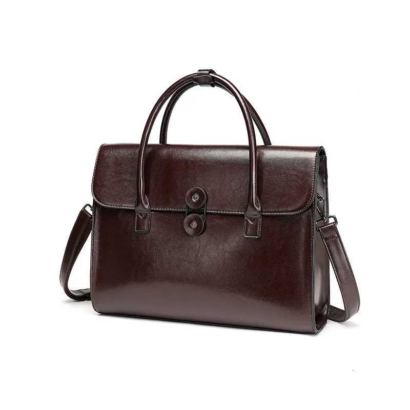 Evening Bags Genuine Leather Women Laptop Briefcase Computer Bag Business Document Organizer Ipad Totes Commuting Ladies Handbag H261016