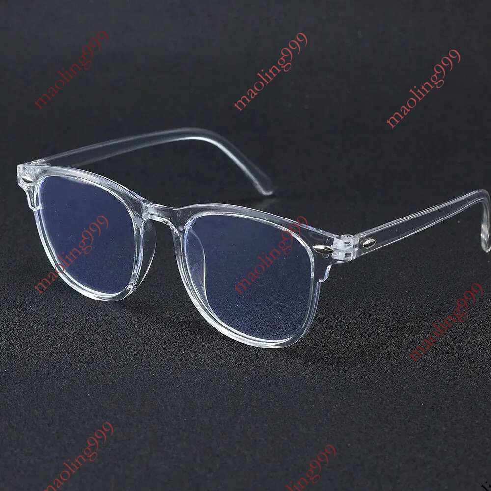 Transparent Square Plastic Frame Trendy Anti Blue Light Clear Glasses For Back To School Clothing Accessories 251225