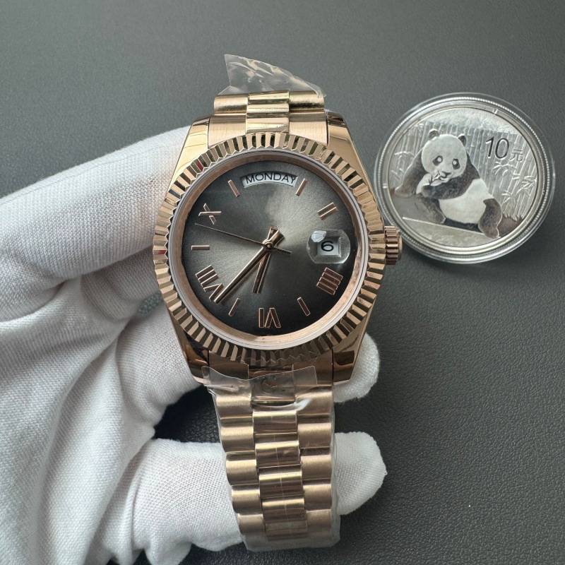 High quality Unisex Luxury Vintage Automatic Mechanical watches Date Dial - 40mm Designer Stainless Steel Strap Wristwatches With Gift Box