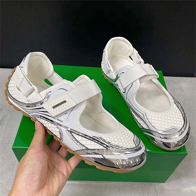 designer shoes orbit Top Quality Designer Runner Sneaker Casual Women Men Trainers Metal Leather Mesh Nylon Fabric Sneakers Green Blue White Black S