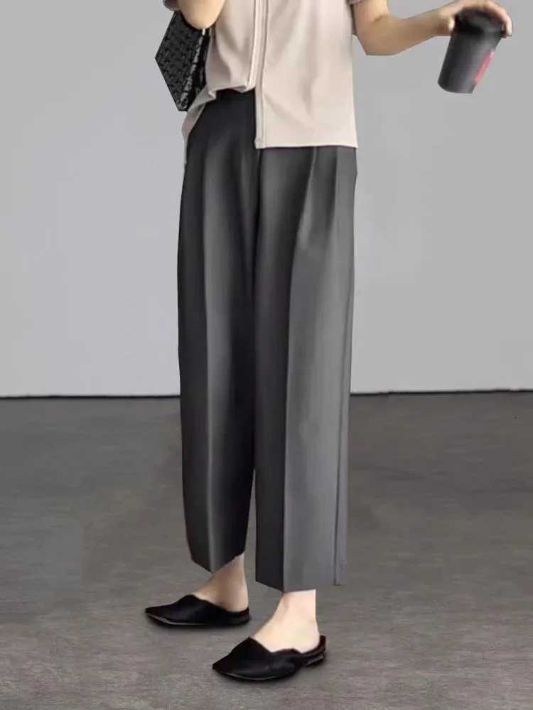 Leggings Women's Pants Capris Women's Office Elegant Black Gray Ankle Length Suits Pants for Women High Waist Harem Pants Fashion Trousers