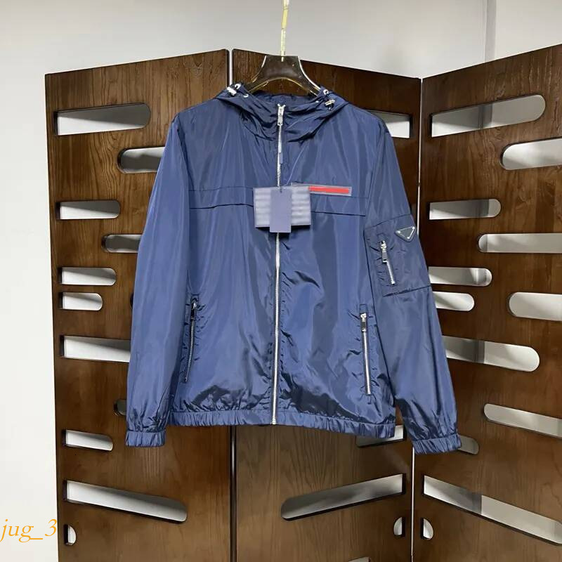 pradmen jacket Brand Triangle Logo Hoodies Simple Jacket Men Women Windbreaker Coat Spring Sports Autumn Slim Sweatshirt Fit Casual Youth Windproof