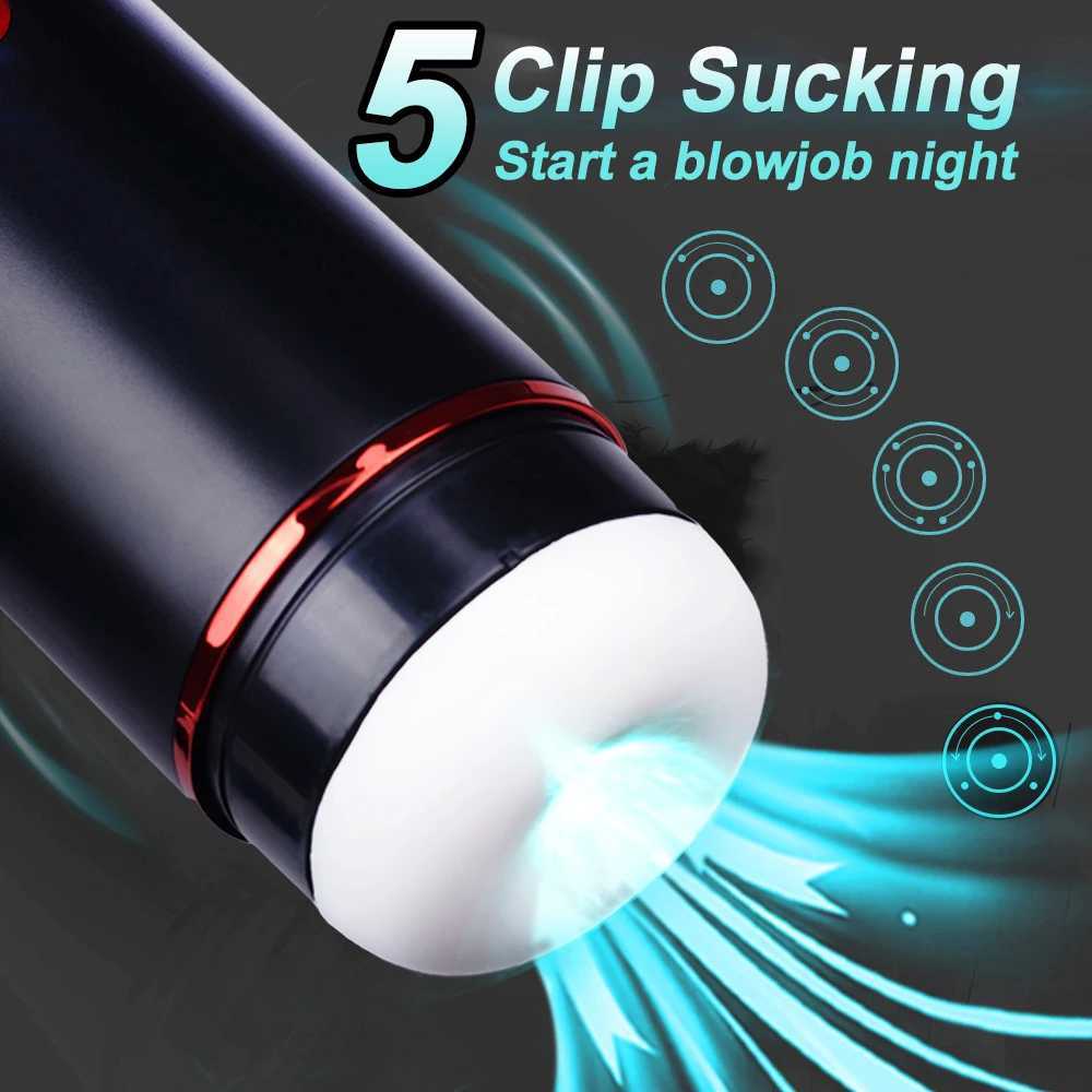 Male Automatic Masturbator Cup Sucking Vibration Blowjob Real Vagina Pocket Pussy Penis Oral Machine Adults Toys For Man 18+ M261017