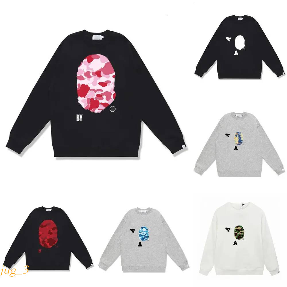 ape hoodie Men's Sweater Camouflage Shark Letter Print Soft Breathable Cotton Loose Long Sleeve Pullover Street Travel Casual Daily Designer Al