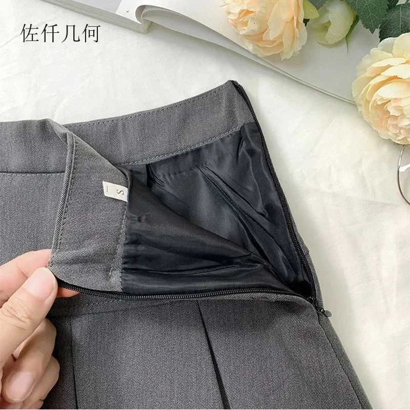 2026 New Black and Skirts Grey Pleated Skirt Women High Waist Mini Vintage Solid Skirts Korean Fashion School Uniform Streetwear W261017